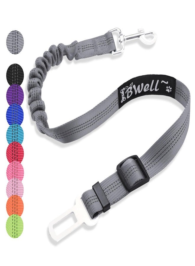 IBWell Dog Seat Belt with Elastic Bungee Leash, Car Seat Belt for Dogs (Grey, 1PCS-27.6") - Image 1